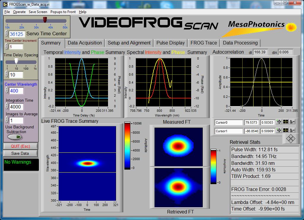 VideoFROGScanFrontPanel